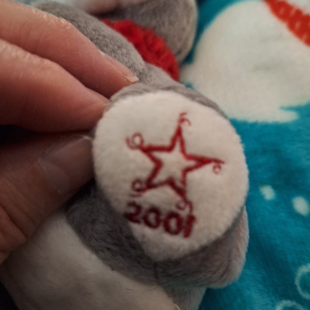 Sears Gray and Red Stuffed Animal